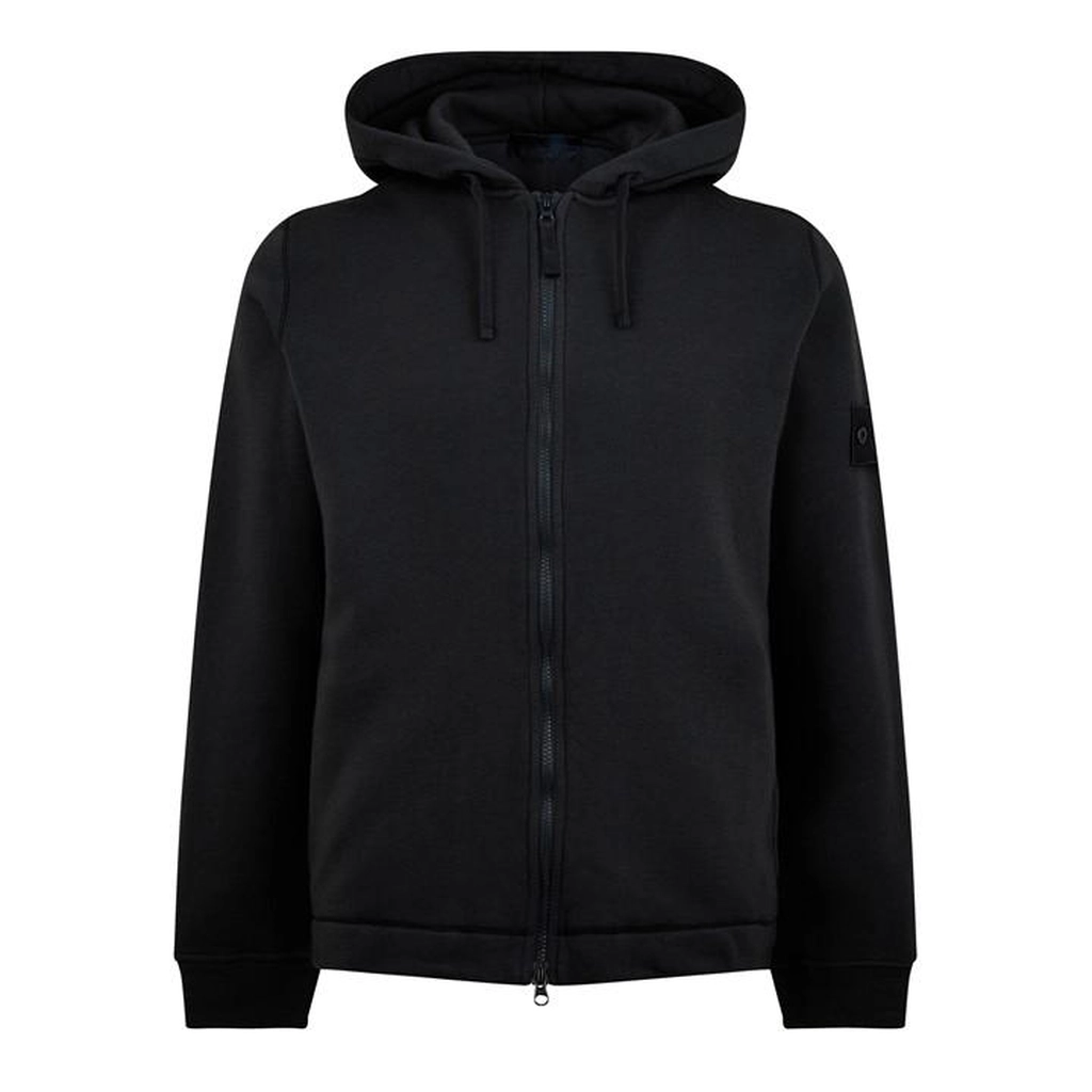 Stone Island Hooded Full Zip Sweatshirt - Blue